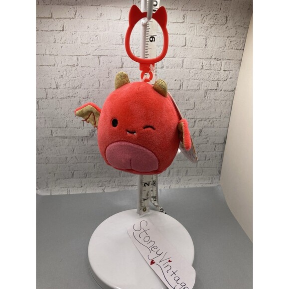 Squishmallows 3.5" Karlie Red Bat, Wade the Werewolf, Monster Callum Plush Clip - Picture 16 of 16